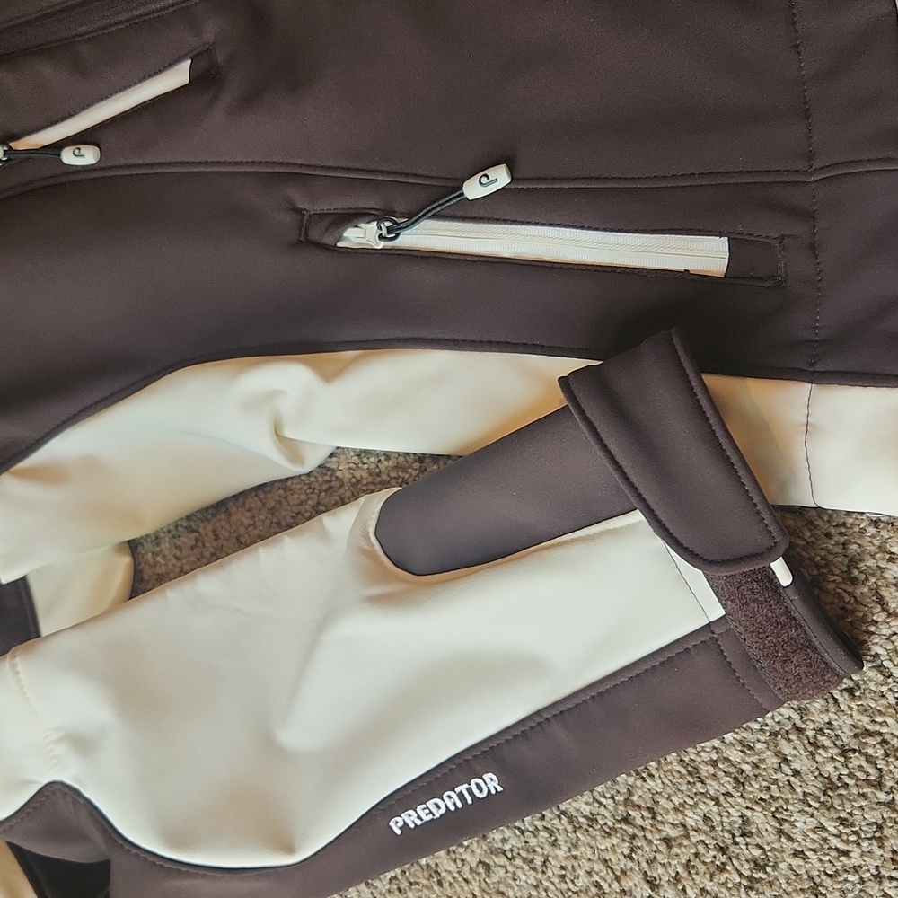Predator | Brown & White Soft Shell Jacket - Picture 2 of 13